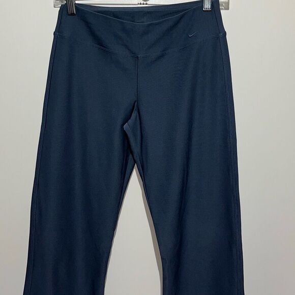 Nike Women's Navy Blue Dri-Fit Ponte Knit Athletic Ankle Leggings Size XS - Picture 1 of 9